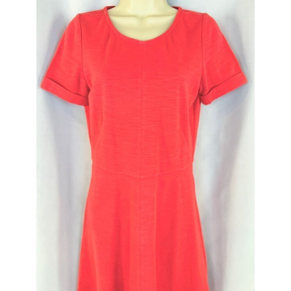 J. Crew Papaya Coral Soft Cotton Dress $98 - Picture 5 of 14